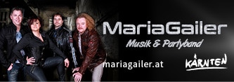 Webbanner 333 x 117 Pixel, Maria Gailer | Live - Musik & Partyband, Hochzeitsband, Rock & Pop